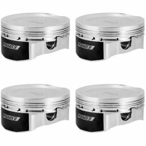 Mitsubishi Lancer Piston Set - Manley Performance - Forged -8cc Dish Extreme Duty, 85.5mm Bore - `03-`06